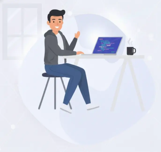 Developer working